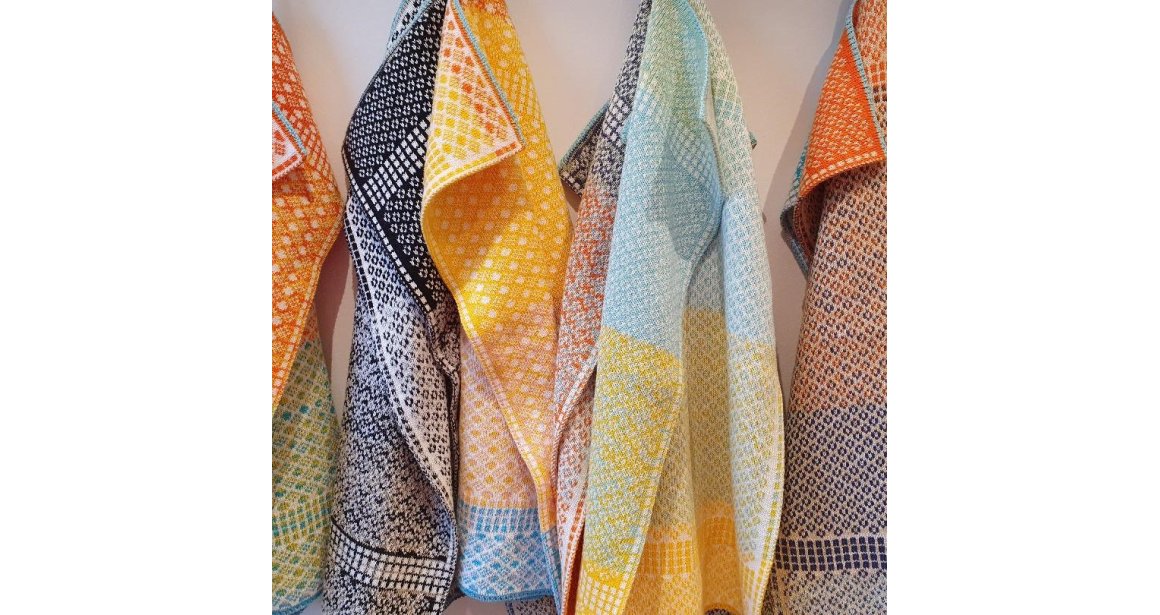 Hønsestrikkede Håndklæder