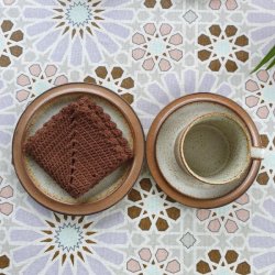 Voksdug Alhambra Lys Lavendel, Brun og Lys Gr 142 cm 