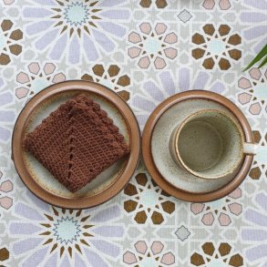 Voksdug Alhambra Lys Lavendel, Brun og Lys Gr 142 cm 