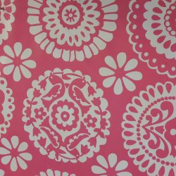 Rund voksdug med elastik 60 cm Outlet Pink Paloma