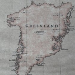 Rund tekstildug Beige Verdenskort - Elastik 60 cm - OUTLET