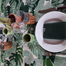 Rund voksdug med elastik 60 cm Outlet Jungle