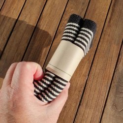 Karklude Stribede Sorte - 2 stk