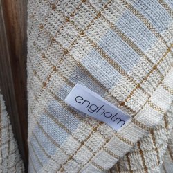 Viskestykke Frott� Beige med Khaki Lys Bl�