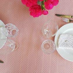 Au Maison Voksdug Belle Fleur Rosa 120 cm