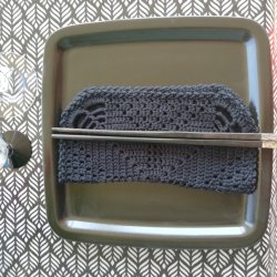 Rund voksdug 140 cm Trigo Sort  Au Maison