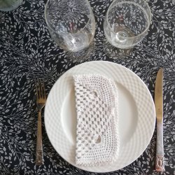 Rund Voksdug Blue Meadow 140 cm