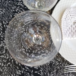 Rund Voksdug Blue Meadow 140 cm