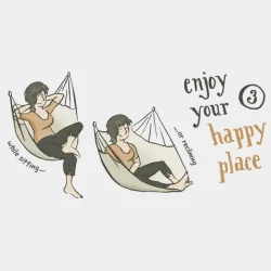 du kan b�de sidde  eller ligge i h�ngestolen