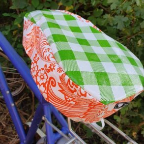 Cykelsadelovertrk Margit GrnXL/Orange