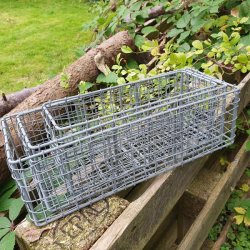 Firkantet trdkurv i zink - mellem