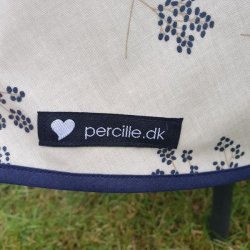 Au Maison Voksdug Alberte Bl Rund 140 cm med Kantebnd