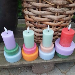 der er flere farver at vlge imellem af sknne LED bloklys i 15x9 cm 