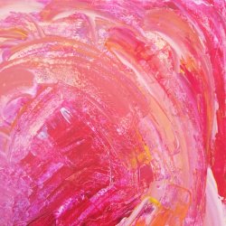 Appel Love Maleri 40 x 40 cm