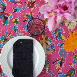 Aves Fuchsia Voksdug med Fugle