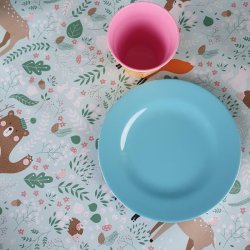 B�rnevoksdug med Skovdyr