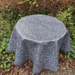 Rund Voksdug Blue Meadow 140 cm