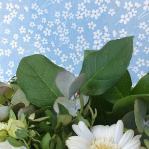 Rund tekstildug med Elastik Bl� Marguerit �138 cm