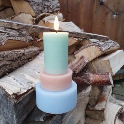 LED Bloklys Grn Bl Brun