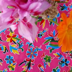 Aves Fuchsia Voksdug med Fugle