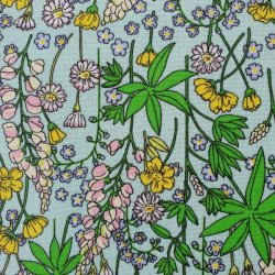 Rund voksdug med Kantebnd 142 cm Grn/Gul/Rosa