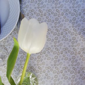 Rund tekstildug med Elastik Brun og Beige Coletta �138 cm