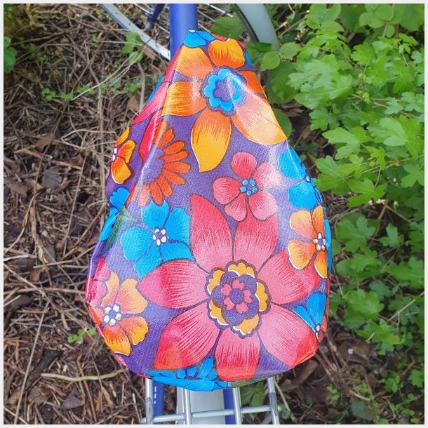 Cykelsadelovertrk Margit Flowerrain Lilla