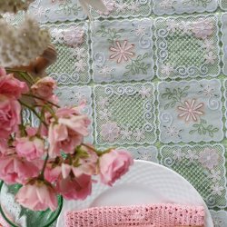 elegant blondevoksdug 130 cm bred