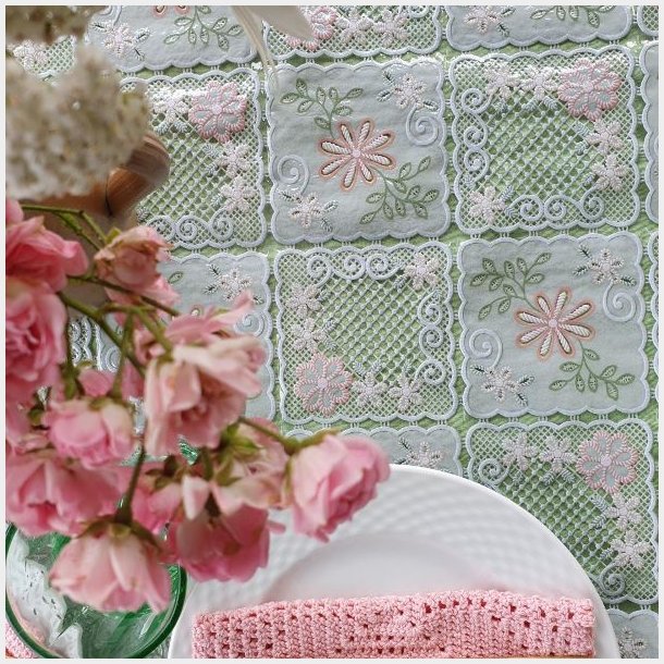 elegant blondevoksdug 130 cm bred