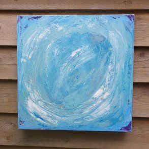 Blue Sky Maleri 40 x 40 cm