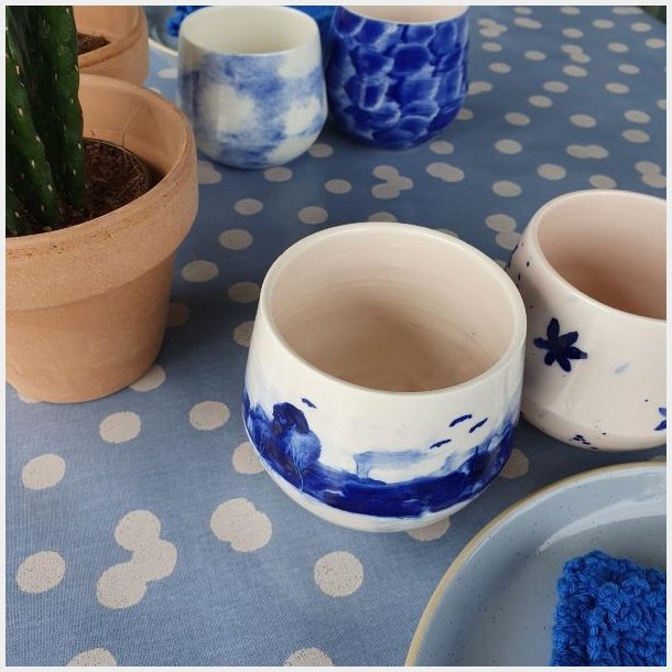  Au Maison Voksdug Bobbi Bl� Rund Prikker med Elastik �140 cm