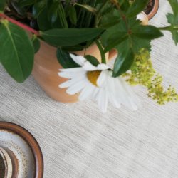 Rund voksdug 158 cm Beige Retro