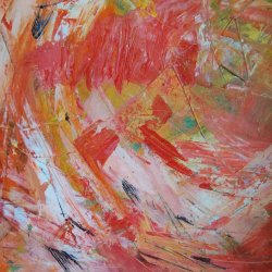 Lysglimt Maleri  60 x 60 cm