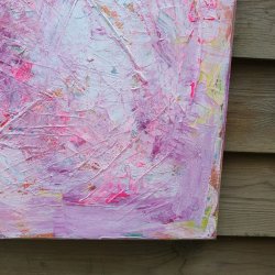 Ny Pink Energi Maleri 60 x 80 cm