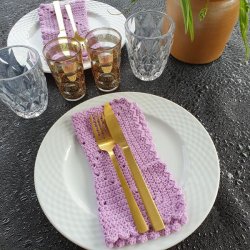 Voksdug Sort med Dr�ber 135 cm