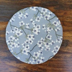 Rund Voksdug Elastik Au Maison Amalie Dusty Blue 140 cm