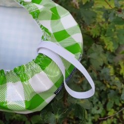 Cykelsadelovertrk Margit Bl/Grn Ternet