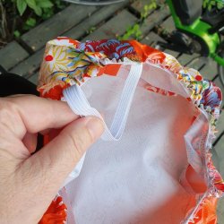 Cykelsadelovertrk Margit Orange Mix