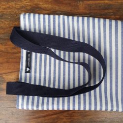 Taske Stribet Bl� og Hvid Elcykelbatteri 