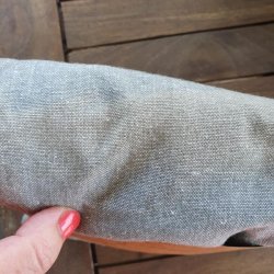 Forkl�de FALMET i stof ensfarvet oliven OUTLET
