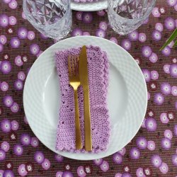 flot lilla og bordeaux voksdug