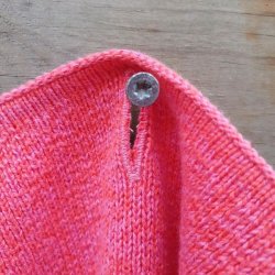 Jaquard Strikket �kologisk H�ndkl�de Flamingo