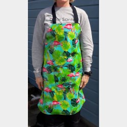 Forklde i voksdug med flamingo