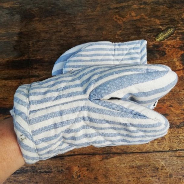 Grydelapper Lys Bl Frog Medium 2 stk