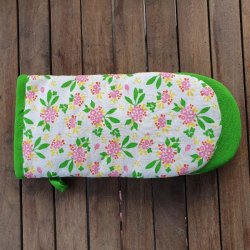 Grillhandsker Gr�nne Blomster