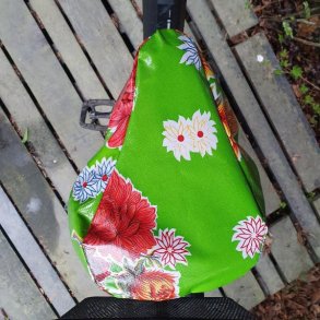 Cykelsadelovertr�k i Voksdug Margit Gr�n Christemos
