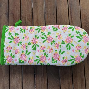 Grillhandsker Gr�nne Blomster