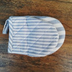 Grydelapper Lys Bl Frog Medium 2 stk