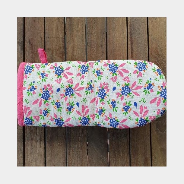 Grillhandsker Pink Blomster