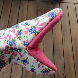 Grillhandsker Pink Blomster